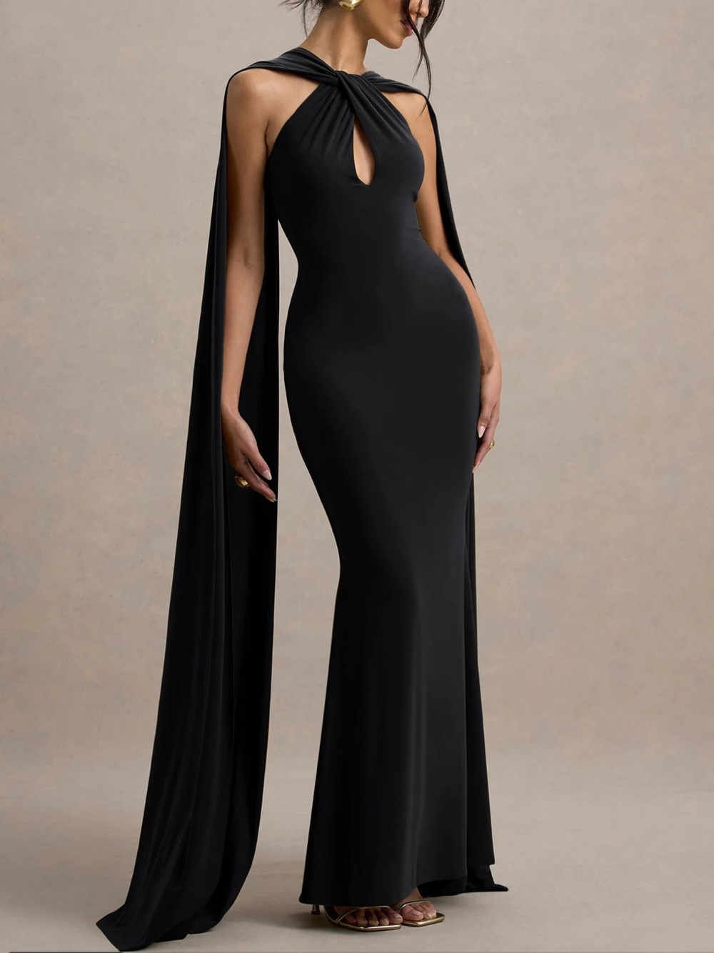 Club London Black Rhoda Dress Size 4